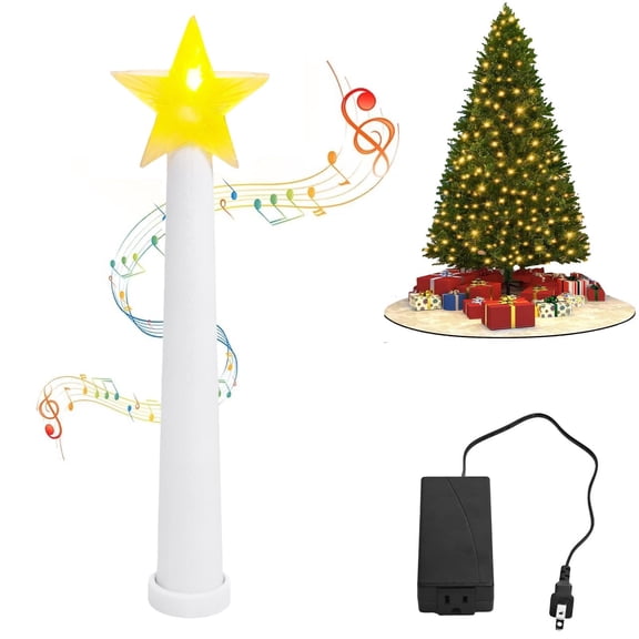 2025 Christmas Magic Wand,Red&White Candy Color Christmas Tree Wand Remote Control Outlet, Magic Wand Christmas Tree Light Controller with Music Led Lights,Easily Turn On/Off,Fun for Kids Adults