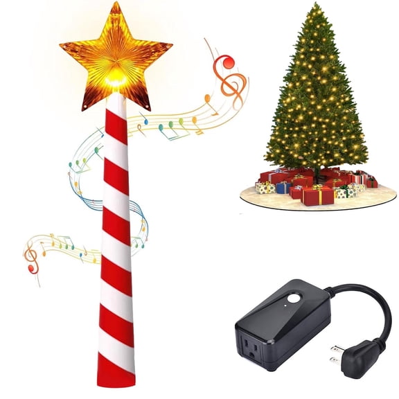 Wireless Remote Control Outlet,Magic Light Wand For Christmas Tree Lights And Home Decoration Lights,Christmas Tree Magic Wand,Remote Magic Wand Switch Kit With Music, Ideas For Kids/Friends/Family