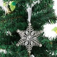 thumbnail image 1 of 2025 Christmas Ornaments,Christmas Snowflake Ornaments, Metal Hanging Rhinestones Ornament Decor, Glitter Crafts Snowflake Decorations Indoor Xmas Gifts for Holidays Winter Annual Keepsake, 1 of 6