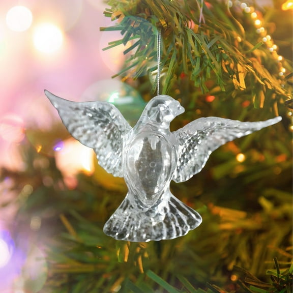 2025 Christmas Ornaments,White Christmas Ornaments,Christmas Glitter Hanging Ornaments, Plastic Christmas Glitter Winter Wonderland Christmas Tree Decorations