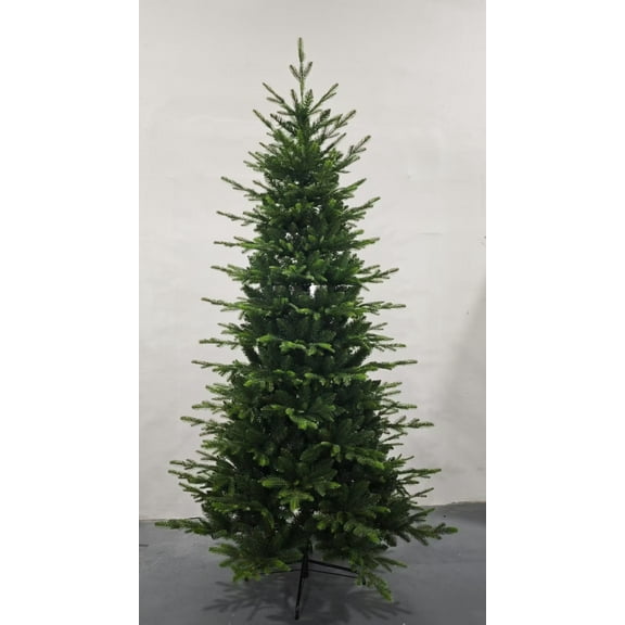 2025 Christmas PE and PVC Hybrid Automatic Light Tree 25PL Popular Multi-layer Tree 7FT