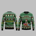 thumbnail image 1 of 2025 Christmas Raccoon Live Fast Eat Trash Ugly Christmas Sweater, 1 of 2