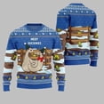 thumbnail image 1 of 2025 Christmas Seriously Naughty Duck On The Farm Ugly Christmas Sweater 002, 1 of 2