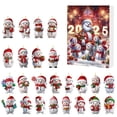 thumbnail image 1 of Taicans 2025 Christmas Snowman Ornaments Set,24pcs Resin Hanging Decorations with Santa Hats & Gifts,Advent Calendar Style Holiday Tree & Home Decor,Festive Christmas Decorations‌, 1 of 5