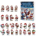 thumbnail image 1 of 2025 Christmas Snowman Ornaments Set,24pcs Resin Hanging Decorations with Santa Hats & Gifts,Advent Calendar Style Holiday Tree & Home Decor,Festive Christmas Decorations‌, 1 of 5