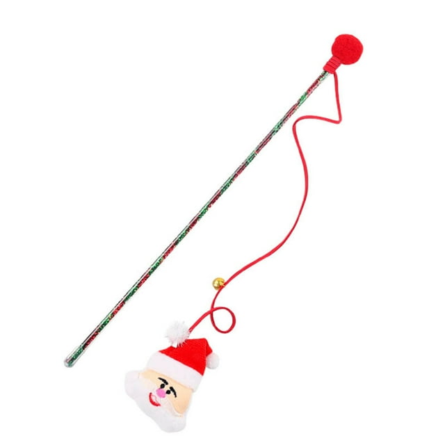 2025 Christmas Tickling Cat Stick Dog Puzzles with Cat Toy Cat Slow Feeder Bowl Grinds Self High Cat Dog Puzzles for Small Dogs Tickling Cat Supplies