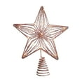 thumbnail image 1 of 2025 Christmas Tree Topper Star with Warm White LED Lights - 12.5 Inch Glitter Sparkle Tree Topper for Holiday Home Decor, Fits Most Standard Size Xmas Trees, 1 of 8