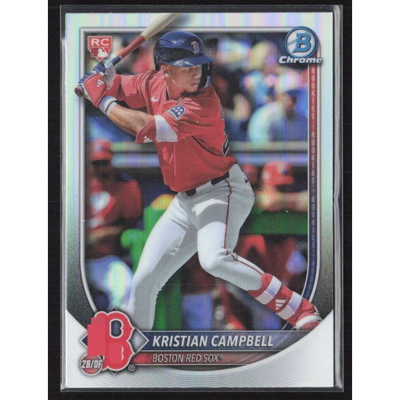 2025 Chrome Kristian Campbell Red Rookie Redemption Refractor