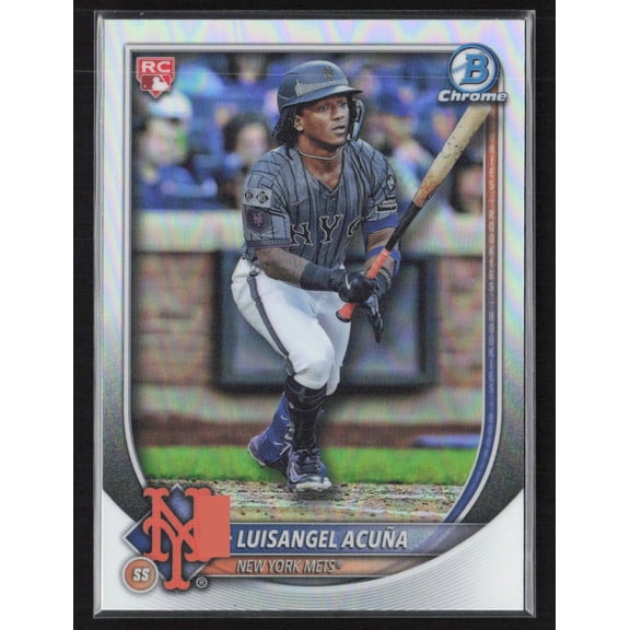 2025 Chrome Luisangel Acua Red Rookie Redemption Refractor