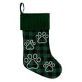 thumbnail image 1 of Monogram Christmas Stockings 17.7 inch - Personalized Plaid Xmas Stockings with Embroidered Initial for Family, Pets, Rustic Country Fireplace Holiday Decorations, 1 of 4
