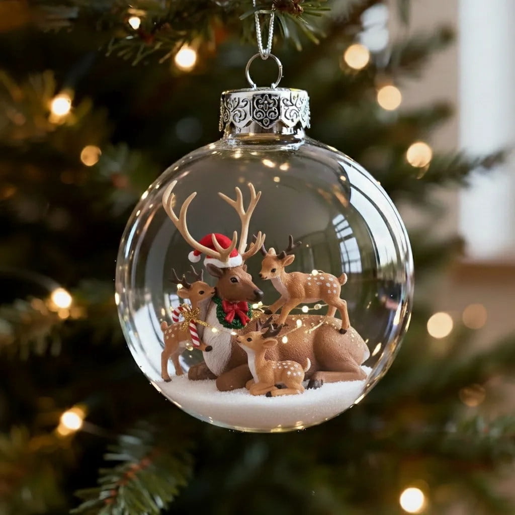 Christmas Tree Ornaments Clear Glass
