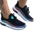 thumbnail image 1 of 2025 Clearance! 50% Off Clear! asdoklhq Sneakers for Women Summer Plus Size Fashion Casual Mesh Breathable Women's Sports Shoes Black 36, 1 of 3