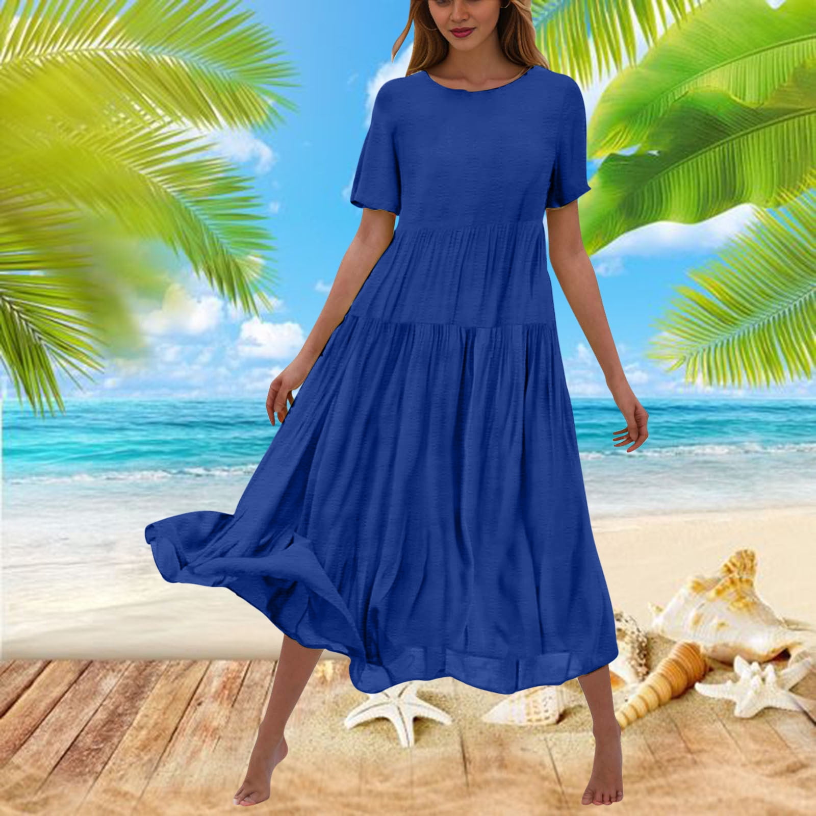 Junior Bridesmaid Dress – Chiffon Ruffles Short Sleeve Flower Girl Dress For Weddings, First Communion, Parties