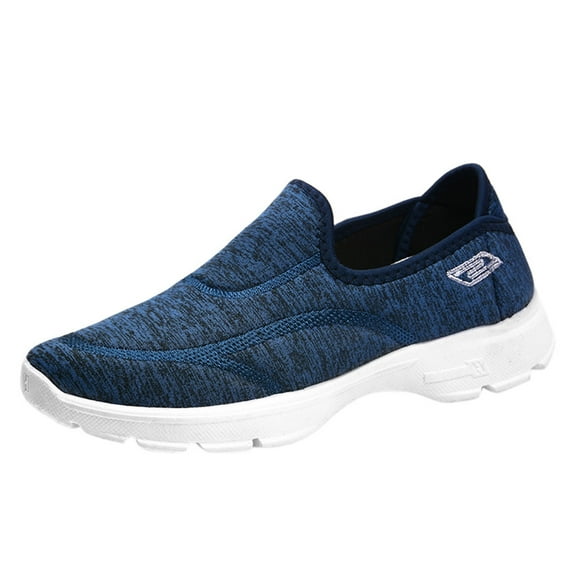 2025 Clearance! Clearance under $5 JINMGG Sneakers for Women Plus Clearance Women Ladies Casual Loafers Sneakers Flats Breathable Stretch Cloth Shoes Blue 36
