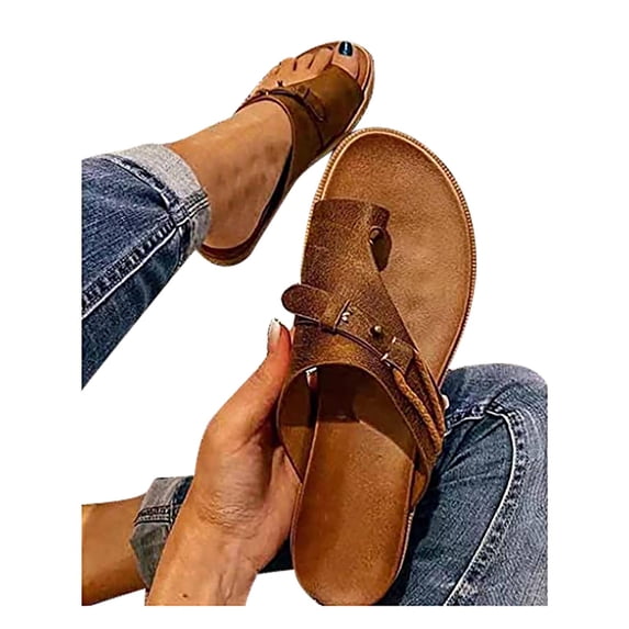 2026 ! Clothes under $5 asdoklhq Slippers for Women Indoor and Outdoor,Low-heel European and American Flip Flops Women's Sandals and Women's Shoes
