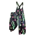 thumbnail image 1 of 2025 Clearance! Clothes under $5 asdoklhq Womens Plus Capris,Women Ladies Printed Summer Sleeveless Backless Loose Long Playsuits Rompers Jumpsuit, 1 of 8