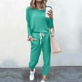 thumbnail image 1 of Black*Friday Deals 50% Off Clear!GaThRRgYP Summer Tops for Women,Womens Plus Size Tops,Women Loose Two-piece Sets Solid Long Sleeve Tops Casual Pants Sweatsuit, 1 of 5