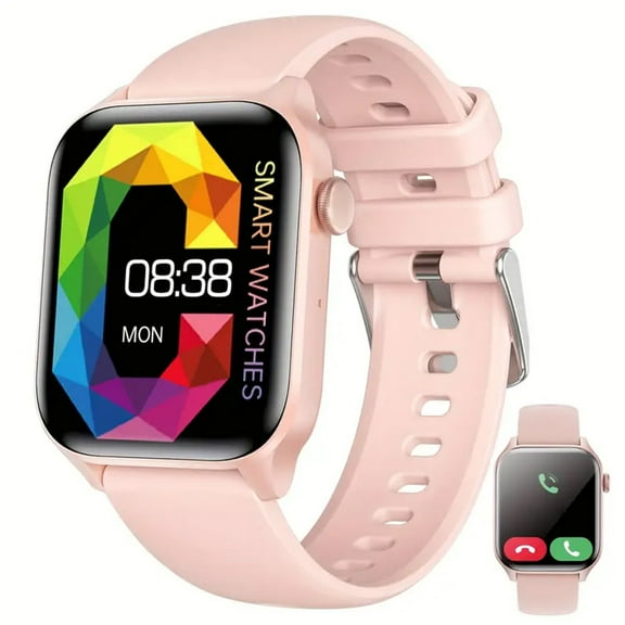 Smart Watch 1.83Inch Display Screen Smart Watches For Android Phones Smart Fitness Watch For Women Man Smartwatch , Pink