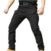 Mens Stretch Work Pants Quick-Dry DEUUZHENQI Resistant Hiking Pants Lightweight Hunting Multi-Pocket Cargo Pants