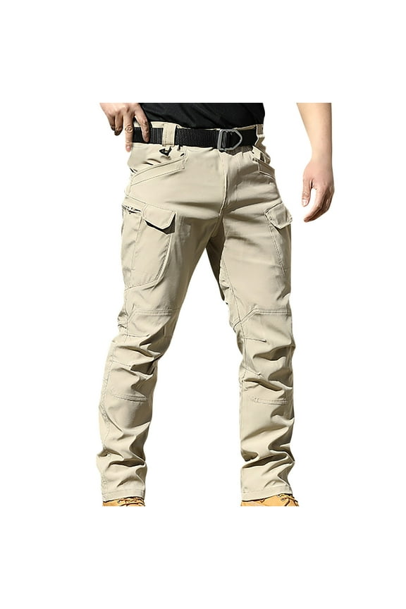 Mens Stretch Work Pants Quick-Dry DEUUZHENQI Resistant Hiking Pants Lightweight Hunting Multi-Pocket Cargo Pants