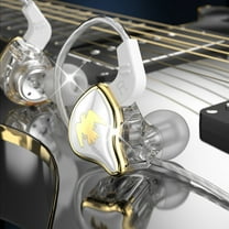 Gods Of War In Ear Headphones With Wired Control And Microphone For Sports Running In Ear HIFI Headphones , White