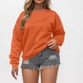 thumbnail image 1 of 2025 ,Women's Cute Sweatshirts Crewneck Oversized Fleece Pullover Long Sleeve Tops Y2K Teen Girls Preppy Clothes, 1 of 6