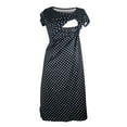 thumbnail image 1 of asdoklhq Maternity Clothes for Women,Multifunctional Maternity Wear Nursing Clothes Polka Dots Round Neck Short Sleeve Dress, 1 of 6