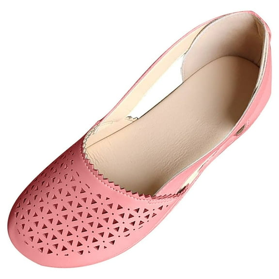 2025 Clearance! Womens Clearance asdoklhq Sandals for Women Woman Summer Fashion Casual Sandals Casual Flat Solid Color Loophole Shoes Red 41