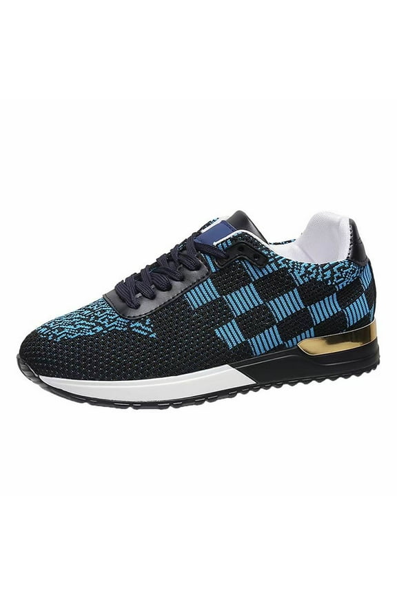2026 ! Womens Clothes asdoklhq Sneakers for Women,Autumn New Style Fashion Casual Plaid Color Matching Women's Sports Wind Mesh Single Shoes