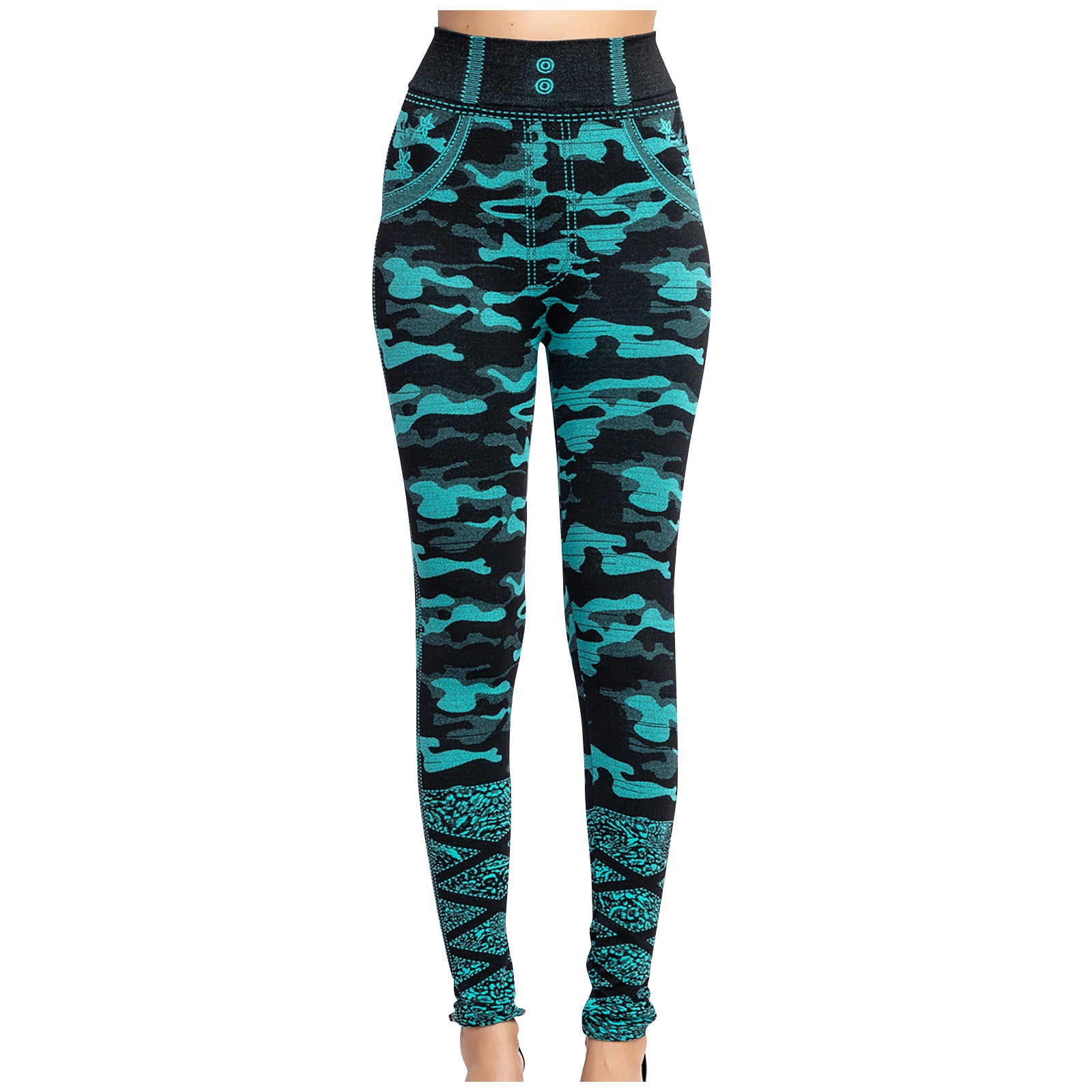 Rothco Women's Camo Workout Performance Capris - Tactical Camouflage Leggings, Size L