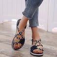 thumbnail image 1 of 2025 Clearance! asdoklhq Sandals for Women Clearance Under $10,Summer Ladies Flip-Flops Flat Heel Bohemian Roman Sandals Casual Flip Flops Women's Shoes, 1 of 8