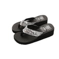 thumbnail image 1 of 2025 Clearance! asdoklhq Summer Sandals for Women,Summer Plus Size Retro Round Toe Color Matching Women's Casual Wedge Sandals, 1 of 6