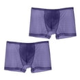 thumbnail image 1 of 2025 Clearance! asdoklhq Underwear for Men,2PC Men's Ice Silk Solid Color Underwear Boxer Shorts Thin Breathable Underwear, 1 of 4
