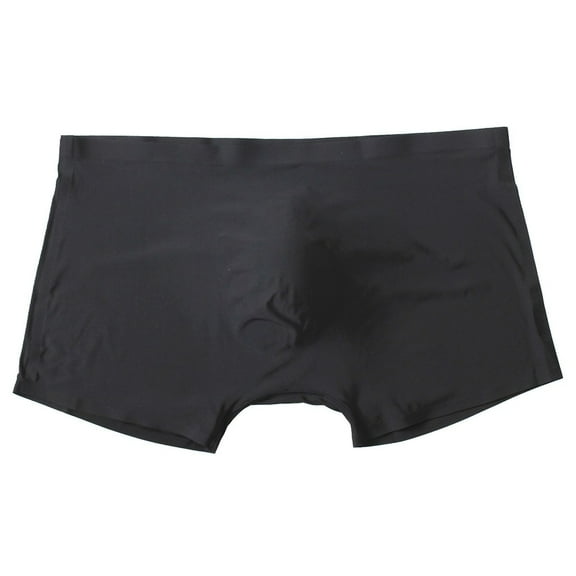 2025 Clearance! asdoklhq Underwear for Men,Men's Pure Color One Piece Ice Silk Seamles Underwear able Underwear