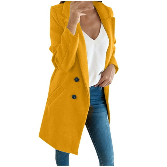 2025 Clearance! asdoklhq Womens Plus Size Coats Clearance Under $15.00, Womens Warm Faux Coat Cardigan Winter Solid Long Sleeve Outerwear
