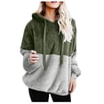 thumbnail image 1 of 2026 ! asdoklhq Womens Plus Size Tops,Women Hooded Sweatshirt Winter Warm Pocket Pullover Blouse Shirts, 1 of 6