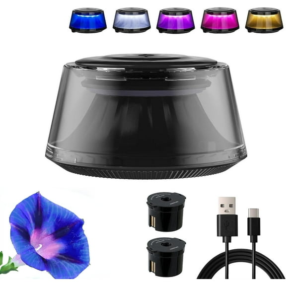 2025 Cloud Mist Car Diffuser - Auto On/Off With 30-Day Usb-C Battery & 1 Refill, The Branch Car Diffuser, 5 Ambient Light, Smart Car Air Freshener, Long-Lasting Fragrance (Tangerine)