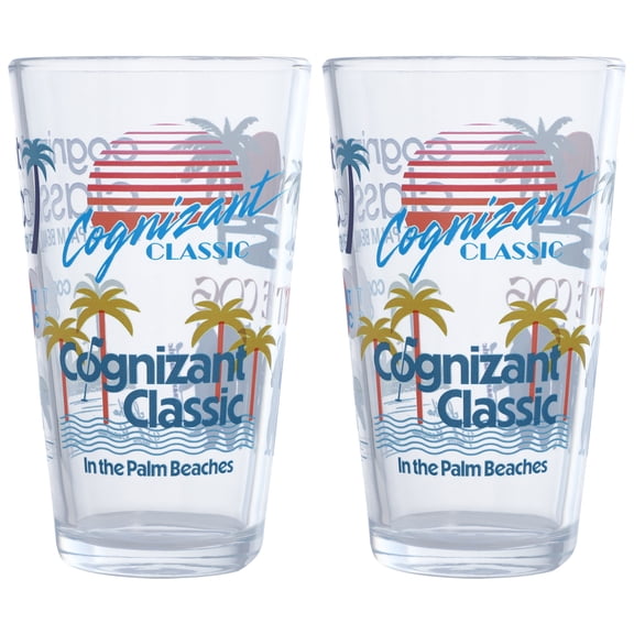 2025 Cognizant Classic Scatter Print 16oz. Pint Glass Two Pack
