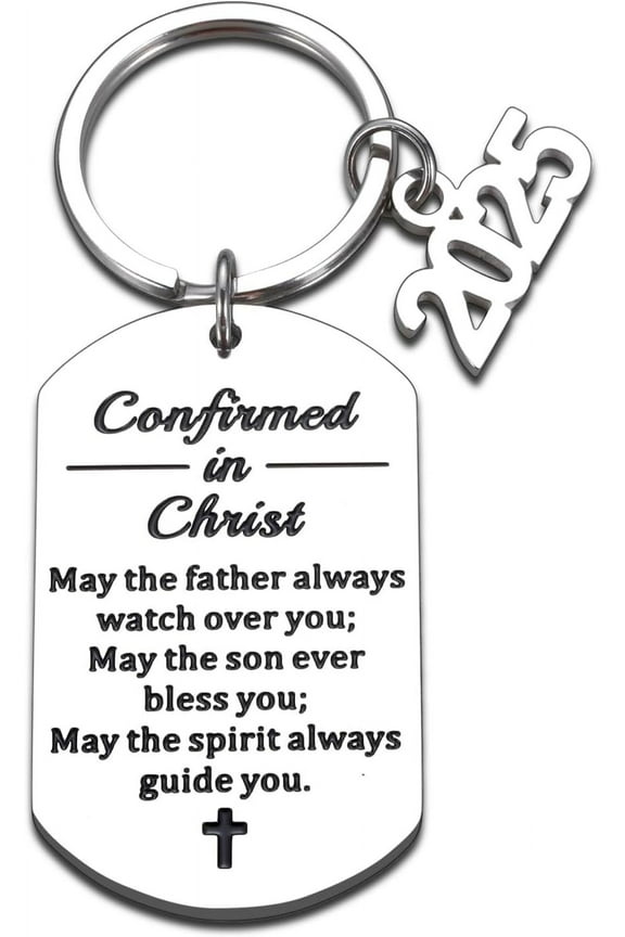2025 Confirmation Gifts for Teenage Girls Boys Religious Christian Confirmation Keychain for Women Men Catholic Baptism Gifts for Teen Girls First Communion Graduation Christmas Birthday Present