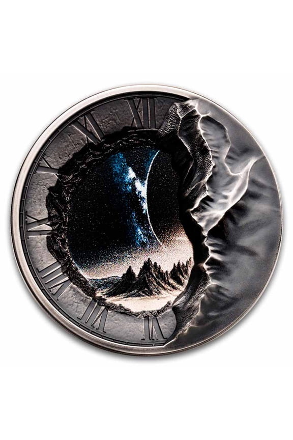 2025 Cook Islands 2 oz Silver Portal of Time (w/ Box & COA)