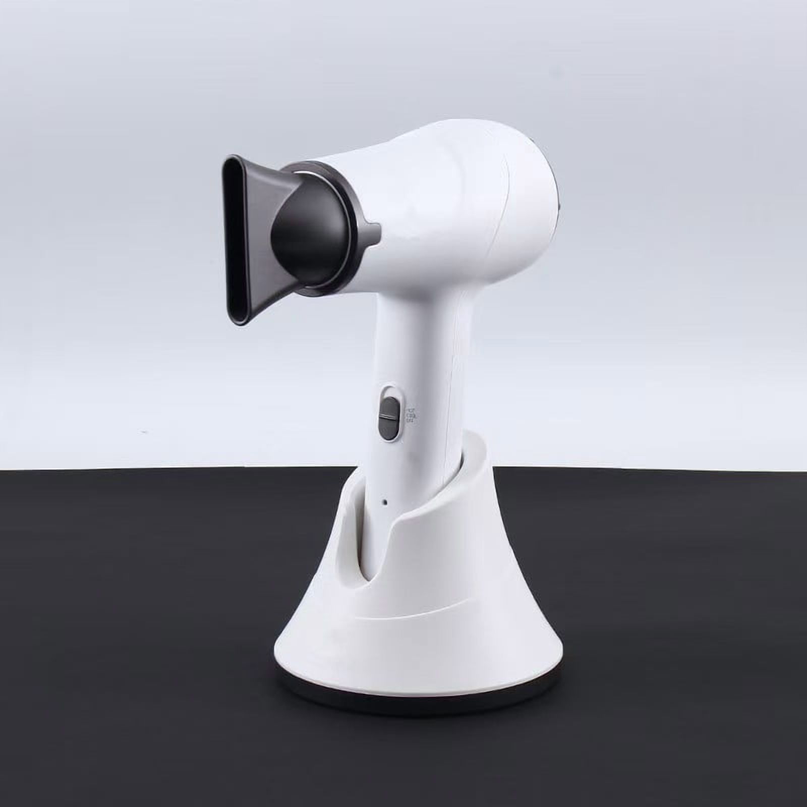 2025 Cordless Hair Dryer with Charging Base – 5000mAh Portable Blow Dryer, Hot & Cold Air Modes(White)