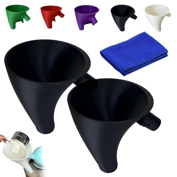 2025 Countess Flour Funnel for Kitchen Aid Mixer,Flour Funnel- Stand Mixer Attachment,for Kitchen Aid Artisan Ksm150 5-Quart Tilt-Head Stand Mixer,for Egg Liquid and Both Flour,Enables Guided Pouring