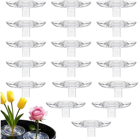 2025 Creative Floating Floral Arrangement Holder, Floating PVC Mini Vase for Bowls/Fish Tanks, Wind-Driven Waterproof Flower Holder with Dynamic Rotation