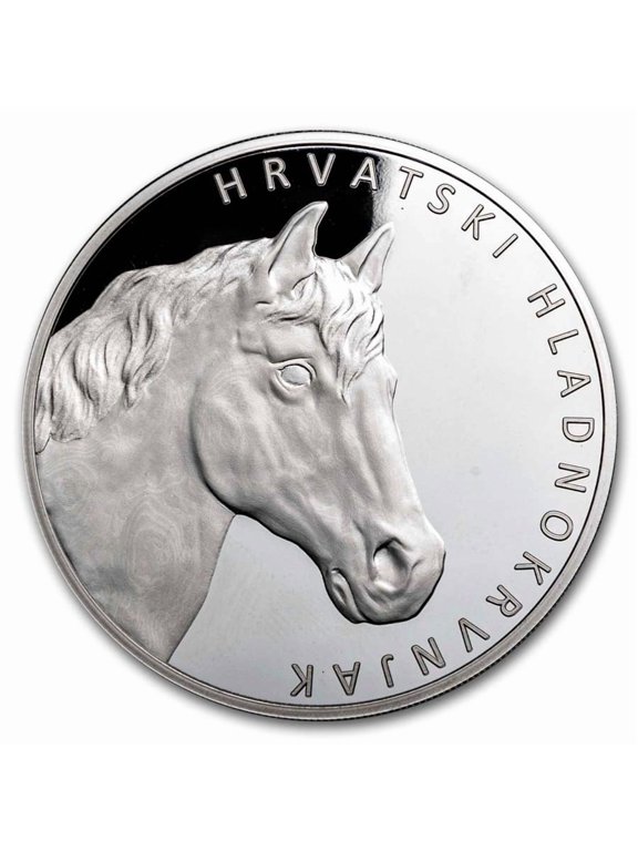2025 Croatia 1 oz Silver Croatian Coldblood (Horse) (Abrasions)