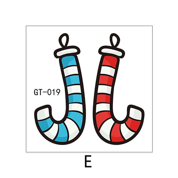 2025 Cross-border New Children's Christmas Luminous Tattoo Sticker Face Sticker Snowflake Waterproof Luminous Tattoo Sticker