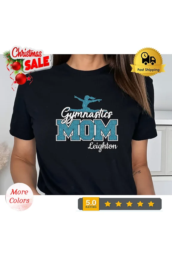 2025/Custom Gymnastics Mom Shirt, Proud Gymnasts Mom Shirt, Personalized Gymnast