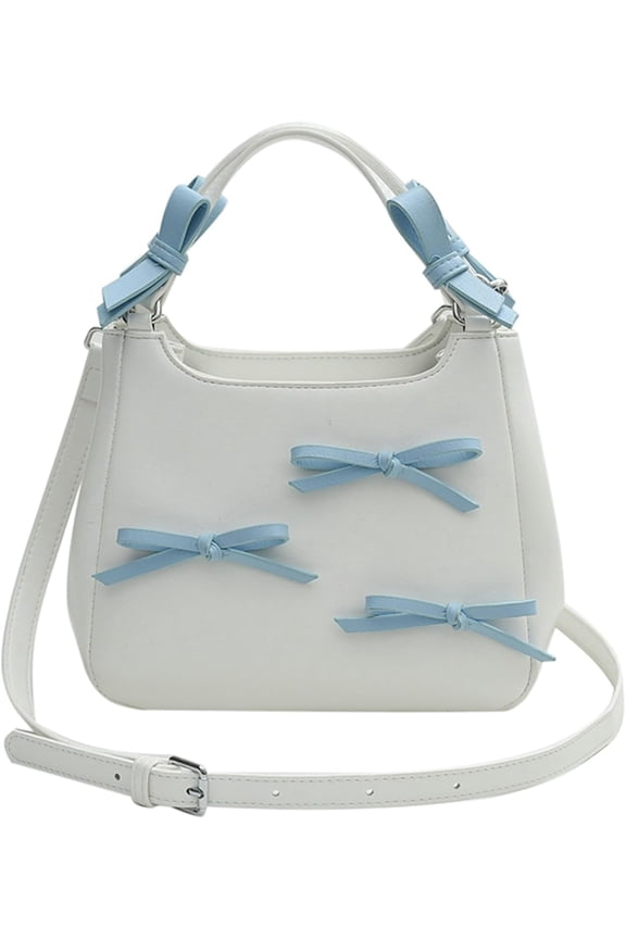 2025 Cute Bow Small Handbag Women's Shoulder Tote Crossbody Bag