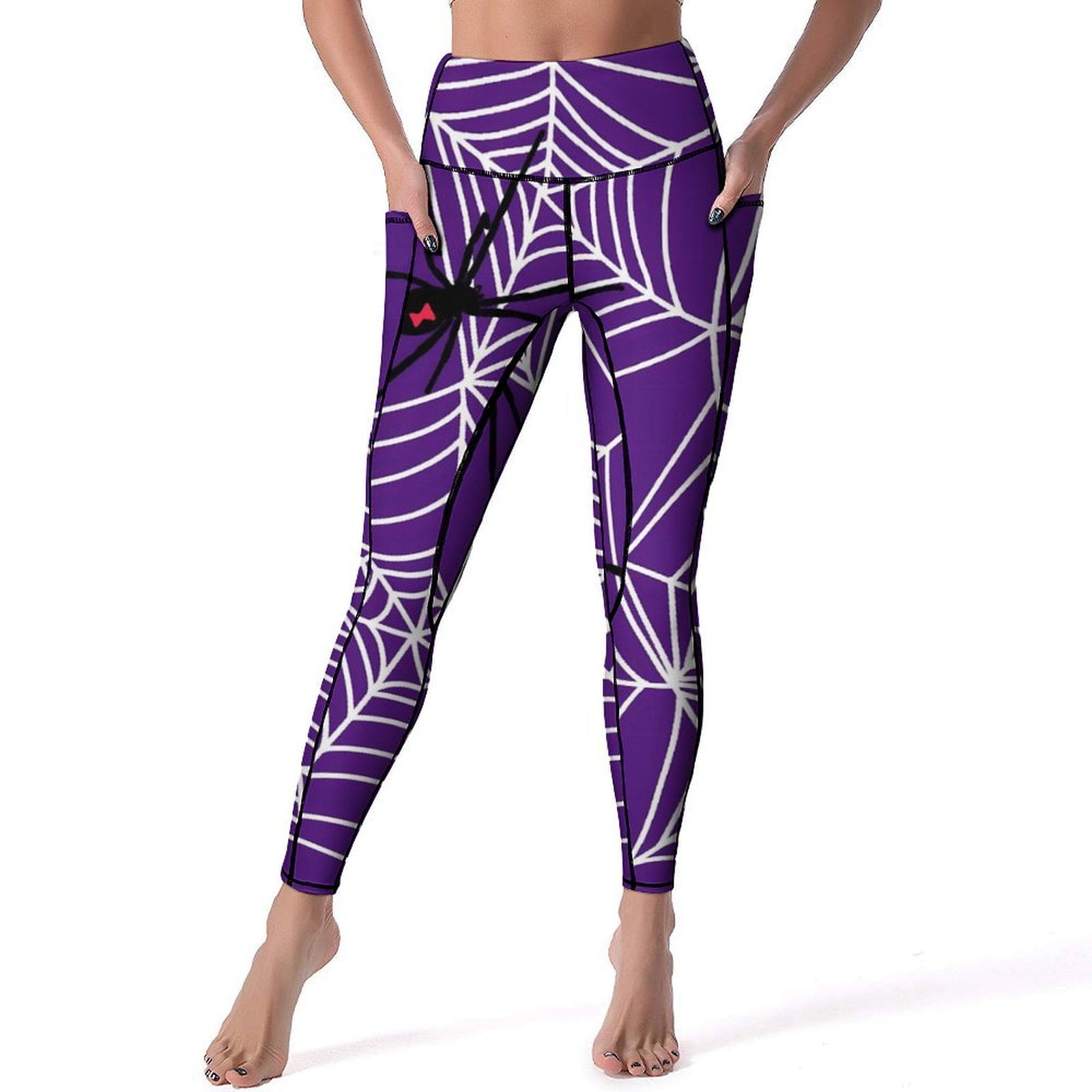 2025 Cute Halloween Leggings Black Cats Workout Yoga Pants High Waist