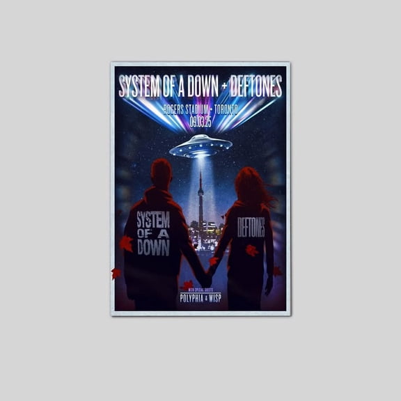 2025 DEFTONES CONCERT POSTER WALL ART PRINT TORONTO CANADA Size 24''x36'' Goldengate