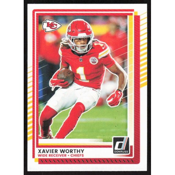 2025 DONRUSS #170 XAVIER WORTHY KANSAS CITY CHIEFS